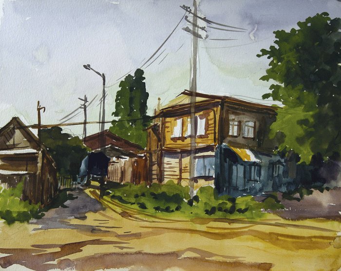 "Лето. Поселок Царицыно". 1996 г.